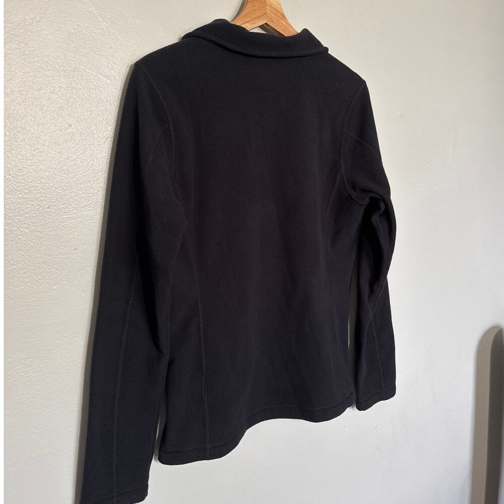 Women's Size M Black Patagonia Micro D Quarter-Zip Fleece Pullover Recycled - Picture 8 of 10